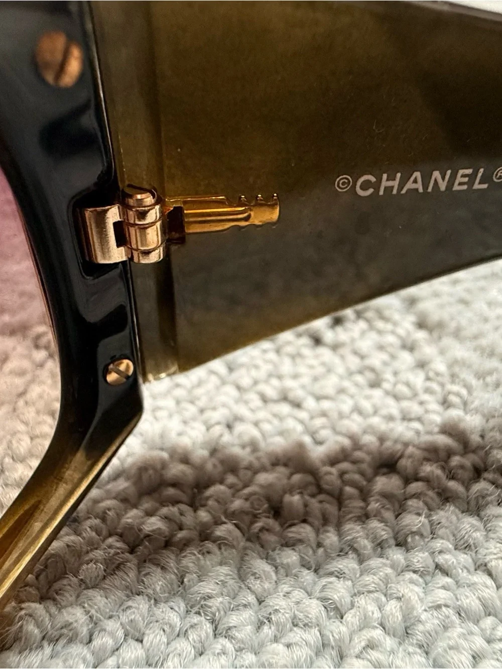 CHANEL 6009 Brown Oversized Shield Sunglasses Made in Italy with Original Case